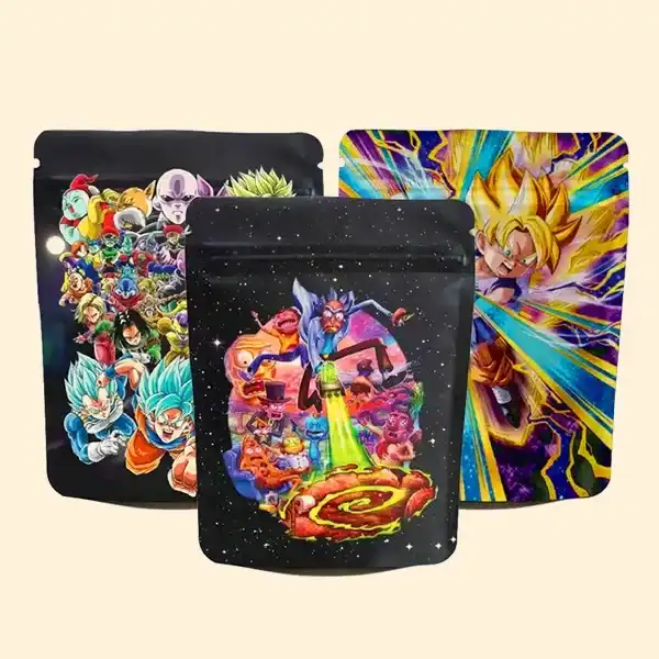 A vibrant collage of Dragon Ball Z characters showcasing their iconic poses and energy blasts in an action-packed scene.